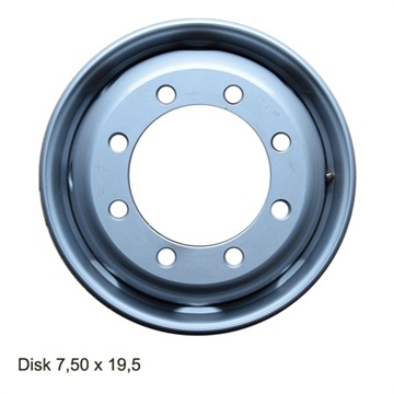 Disk ocelový Lemmerz 7.50 x 19.5 ET143 8/275/221 MZ ALV